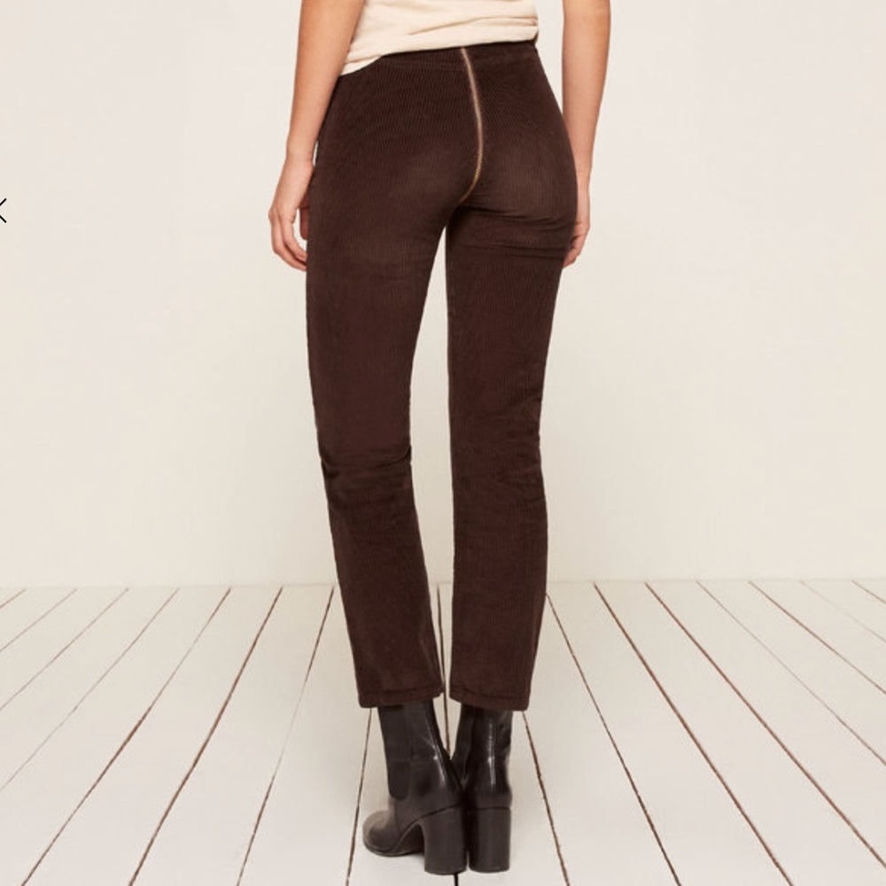 ❣️SOLD❣️NWT Reformation Bruno Pant Brown size 30 - Picture 2 of 8